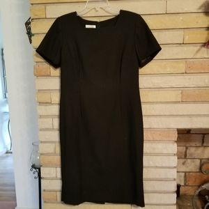 Talbots Black Sheath Dress Size 10
